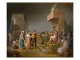 Discovery of Pulche, 1869 Giclee Print by Jose Maria Obregon