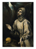 St. Francis Receiving the Stigmata reproduction procédé giclée par El Greco 