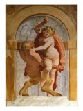 Diana and Satyr Giclee Print by Luca Cambiaso