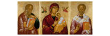 Madonna with Saints John the Evangelist and Nicholas reproduction procédé giclée par Rico Da Candia