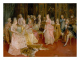 Concert at the Time of Mozart, 1853 Giclee Print by Ettore Simonetti