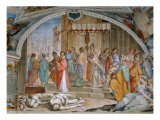 Pope Martin V in Procession with the Statue of Saint Roch Giclée-tryk af Rutilio Manetti