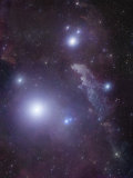 Supergiant Rigel and IC 2118 in Eridanus, Cederblad 41, the Witch Head Nebula Photographic Print by Stocktrek Images 
