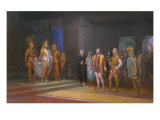 The Visits of Hernan Cortez to Emperor Moctezuma, 1885 Giclee Print by Juan Ortega