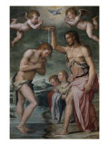 Baptême du Christ reproduction procédé giclée par Giorgio Vasari