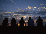 Watching the Sunset after a Long Day of Work, Maui Island, Hawaiian Islands Photographic Print by Lynn Johnson