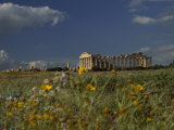 Ancient Roman Columned Ruins in Sicily, Italy Photographic Print by Marcia Kebbon