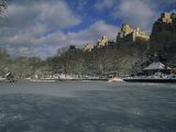Central Park's Boat Pond, Iced over in Mid-Winter, Boat Pond, Central Park, New York, New York Photographic Print by Marcia Kebbon
