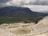 Roman Amphitheater Ruins in Sicily, Italy Photographic Print by Marcia Kebbon
