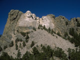 View of Mount Rushmore over the Tree Tops, Mount Rushmore, South Dakota Photographic Print by Marcia Kebbon