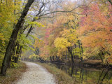 Towpath Along the Chesapeake and Ohio Canal One Autumn Day Photographie par Skip Brown