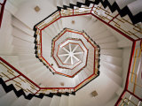 Spiral Staircase in the Interior of a Pagoda Found at Sun Moon Lake, Taiwan Photographie par Eightfish 