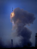 Apollo 11 Begins its Flight to the Moon on July 16, 1969, Kennedy Space Center, Florida, USA Photographic Print by O. Louis Mazzatenta