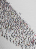 Cross Country Ski Marathon, St. Moritz, Switzerland Photographic Print by Melissa Farlow
