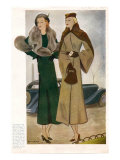 Spanish Fashion Coats, Magazine Plate, Spain, 1935 Pósters Spanish Fashion Coats, Magazine Plate, Spain, 1935 Pósters