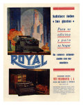 Royal, Magazine Advertisement, Spain, 1950 Posters