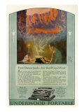 Underwood, Magazine Advertisement, USA, 1920 Posters