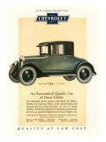 Chevrolet, Magazine Advertisement, USA, 1925 Posters