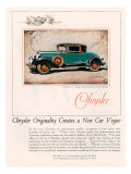 Chrysler, Magazine Advertisement, USA, 1928 Posters