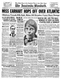 The Anaconda Standard, June 18, 1928: Miss Earhart Hops Off Over Atlantic Prints