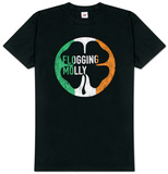 Flogging Molly - Distressed Circle Flag T-Shirt