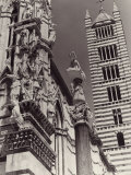 The Bell Tower and Part of the Cathedral's Facade, Siena Fotografisk trykk av Vincenzo Balocchi The Bell Tower and Part of the Cathedral's Facade, Siena Fotografisk trykk av Vincenzo Balocchi