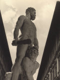 Hercules and Cacus, Statue by Baccio Bandinelli, Conserved in the Piazza Della Signoria in Florence Photographic Print by Vincenzo Balocchi