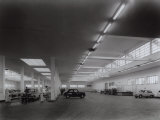 Inside of Fiat Factory in Bologna, Area for the Reception of Automobiles Photographic Print by A. Villani