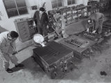 Ferrari Factory, Workers Operating During the Melting and Forging Phases Photographic Print by A. Villani