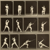 Jager Exercises, a Succession of Physical Exercises Using a Staff Photographic Print by Carlo Wulz
