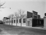 Outside View of the Factory of the Moto-Benelli Firm in Pesaro, Producer of Mopeds Photographic Print by A. Villani