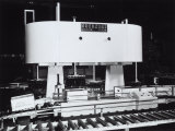 Machinery Used for Bottling Moretti Beer at the Guerzoni Company of Bologna Photographic Print by A. Villani