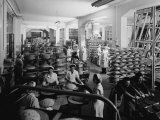 The Department Where the Panettone is Baked at the Motta Factory in Milan Photographic Print by A. Villani