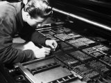 A. Villani - Printer at the Newspaper Printing Facility of the Daily Il Resto Del Carlino of Bologna - Fotografik Baskı