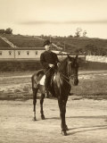 Portrait of Oscar Gentilomo, President of Credit, Montebello Racetrack in Trieste Photographic Print by Carlo Wulz