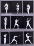 Jager Exercises, a Succession of Physical Exercises Using a Staff Photographic Print by Carlo Wulz