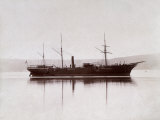 The Ship Progresso in the Port of Trieste Photographic Print by Giuseppe Wulz