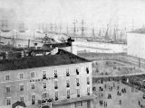 Arrival by Ship of the Corpse of the Emperor Maximillian in Trieste, During Austro-Hungarian Empire Photographic Print by Giuseppe Wulz