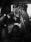 Workers of the Innocenti Automobile Factory Photographic Print by A. Villani