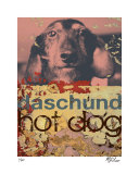 Daschund Hot Dog Edición limitada por Mj Lew