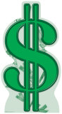 Dollar Sign Stand Up