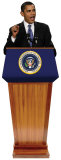 Presidente Barack Obama Imagen a tamaño natural