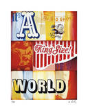 King Sized World Limited Edition by Mark Hobley