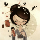 Ma Kokeshi Rouge Art by Candy Bird Ma Kokeshi Rouge Art by Candy Bird