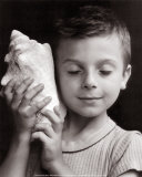 Child with Seashell Pôsteres por Edouard Boubat