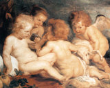 Les Gourmands Posters by Peter Paul Rubens