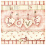 Patchwork Love Prints by Joëlle Wolff