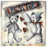 Bienvenue I Posters by Joëlle Wolff