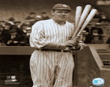 Babe Ruth - with 3 bats - ©Photofile Posters