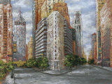 Golden High Rise Print by Kemp 